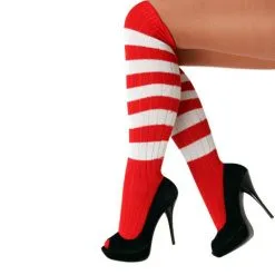 Kniekousen Rood-wit Maat 41-47