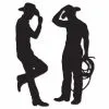 Decoratie Cowboy Silhouetten