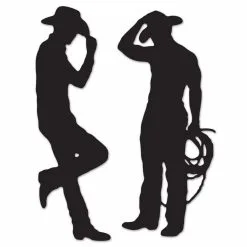 Decoratie Cowboy Silhouetten