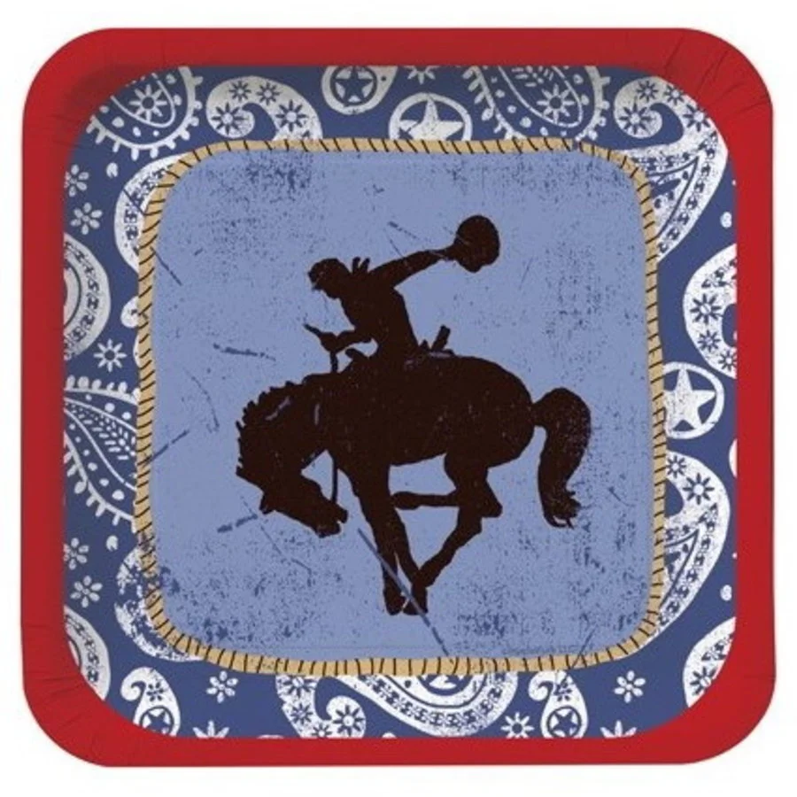 Bordjes Wild West Party Cowboy 8 Stuks