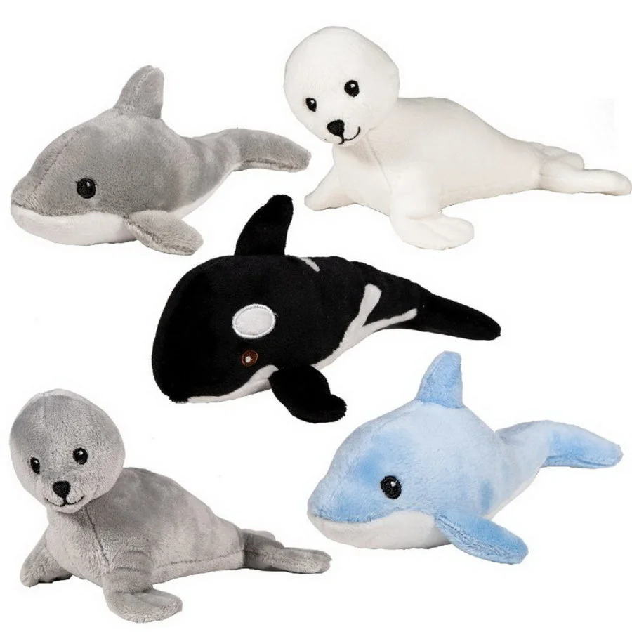 Plucheknuffel Dolfijn Grijs - Afbeelding 2