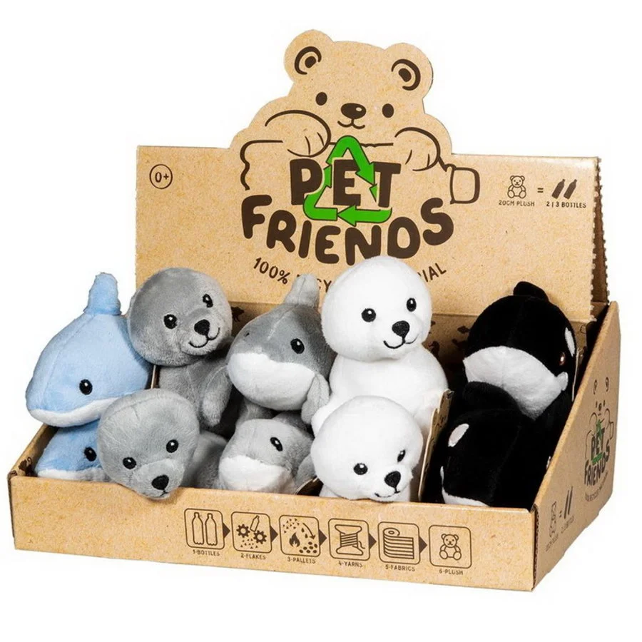 Plucheknuffel Dolfijn Grijs - Afbeelding 3