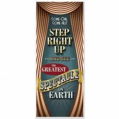 Deurposter Circus Step Right Up
