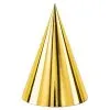 Hoedjes Metallic Goudkleurig 6 Stuks
