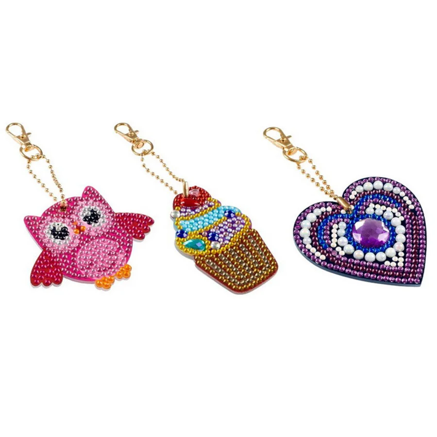 Diamond Painting Hart Met Sleutelhanger - Afbeelding 3