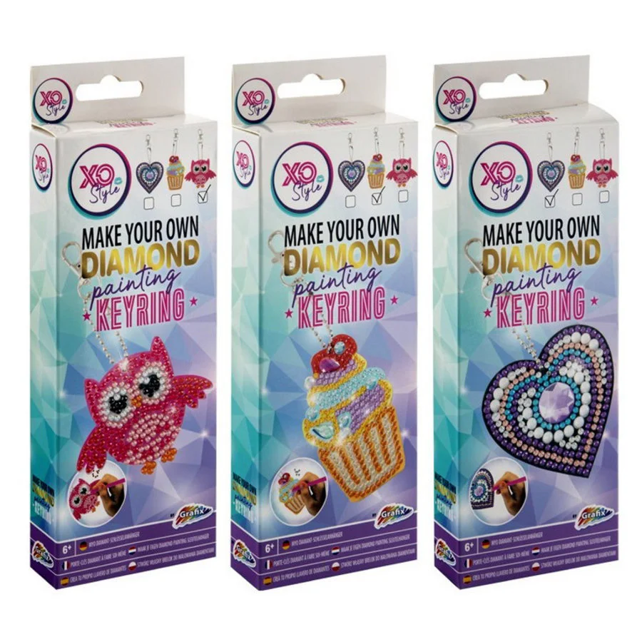 Diamond Painting Hart Met Sleutelhanger - Afbeelding 4