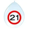 Ballonnen 21 Jaar Verkeersbord