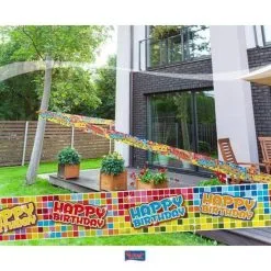 Slinger Decoratie Happy Birthday Blocks