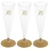 Party Proost Glas 70 Jaar 6 Stuks