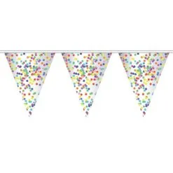 Vlaggenlijn Slinger Confetti