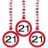 Hangdecoratie 21 Verkeersbord