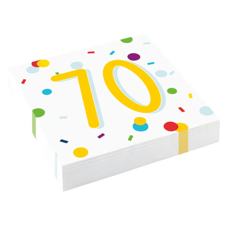 Servetten 70 Jaar DOTS 3-laags 20 Stuks