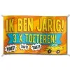 Vlag Ik Ben Jarig 3 X Toeteren Groot