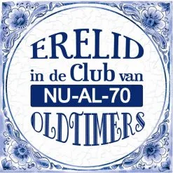 Tegel 70 Jaar Erelid