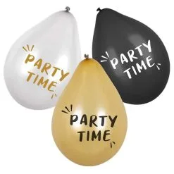 Ballonnen Party Time 6 Stuks