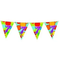 7 Jaar Vlaggenlijn Gekleurd
