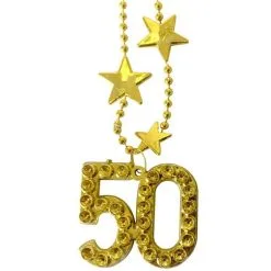 Ketting 50 Jaar Goudkleurig