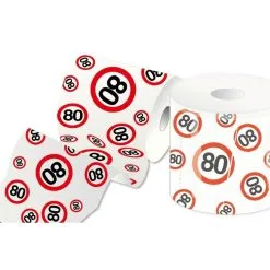 Toiletpapier 80 Jaar Verkeersbord