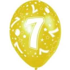 7 Jaar Ballonnen Rondom Bedrukt