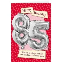 Kaart Met Folieballon 85 Jaar
