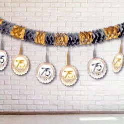 Slinger 75 Jaar Goud Wit Zilver 4 Meter