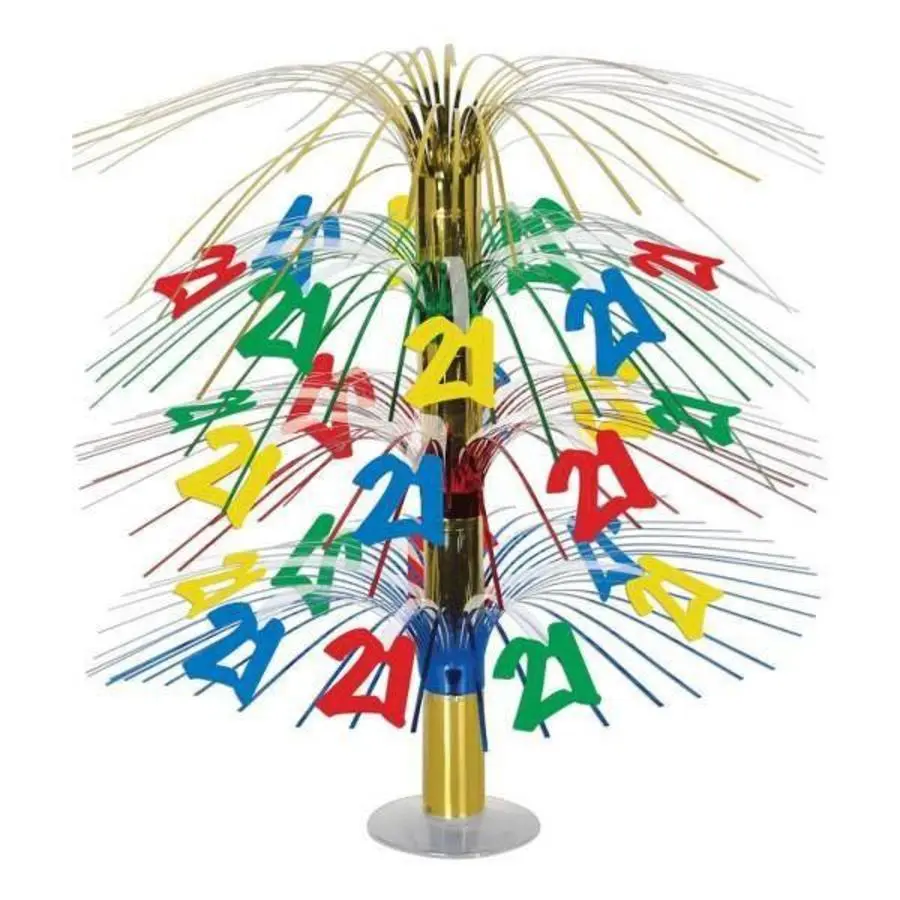 Tafeldecoratie 21 Jaar Gekleurd